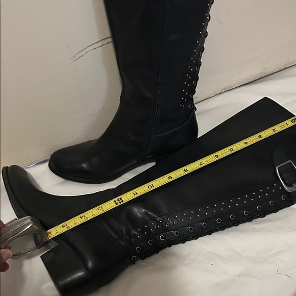 Arturo Chiang Black Over the Knee Boots - Picture 3 of 11